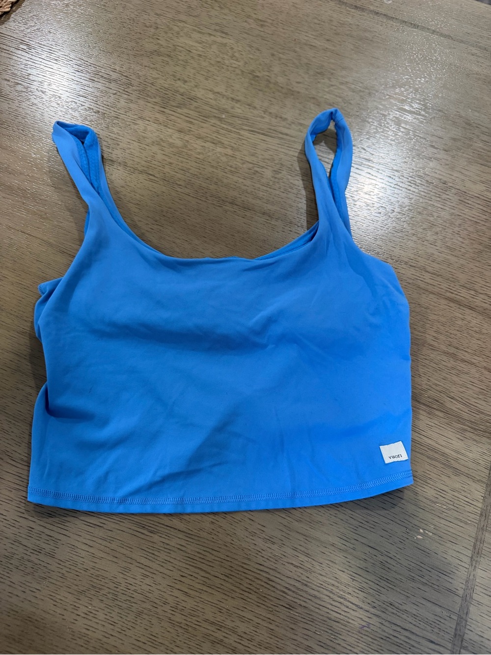 Vuori Bright Blue Women's Crop Camisole